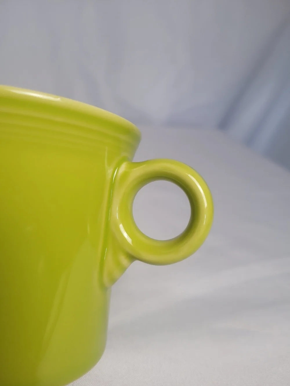 Fiestaware Lot Of 2 Lemongrass Green Coffee Mugs Homer Laughlin